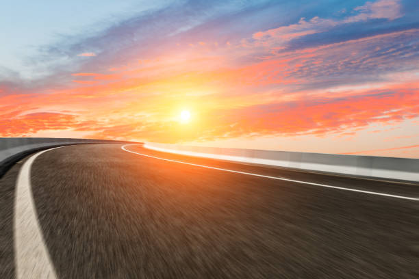 istock motion blur of the highway road 808218008