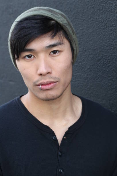 istock Hip Asian man wearing a beanie 808236450