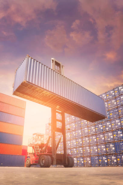 The cargo port in Jakarta city, Indonesia
