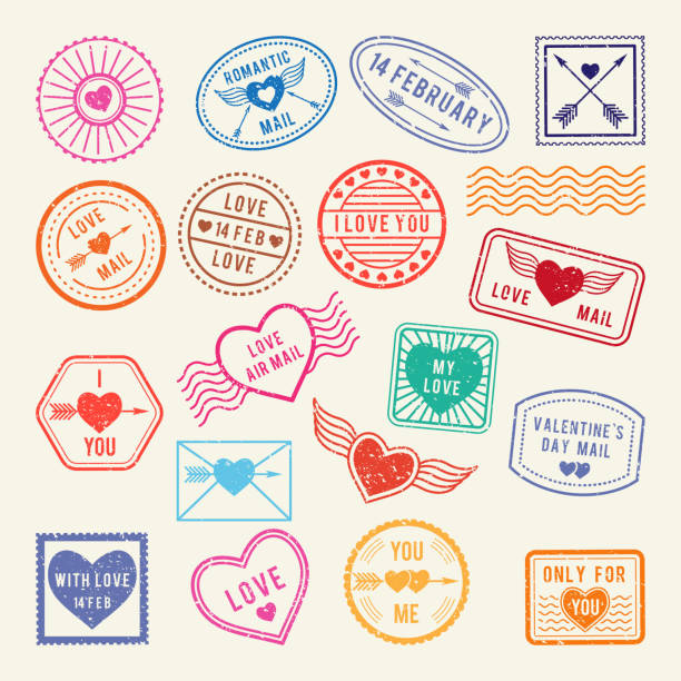 Heart Stamp Stock Illustration - Download Image Now - Rubber Stamp, Heart  Shape, Postage Stamp - iStock