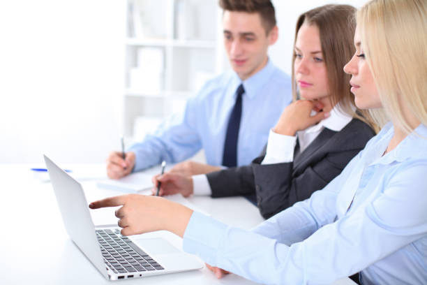 istock Business people discussing the ideas at meeting 808417886