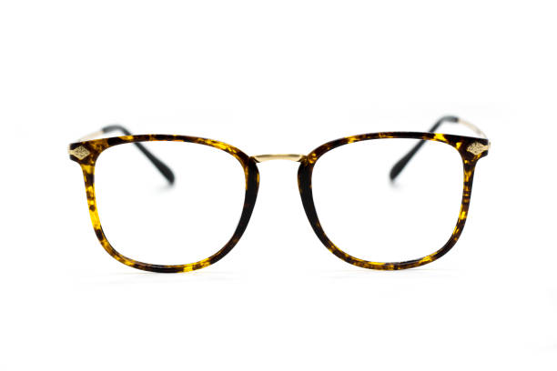 istock Modern fashionable spectacles isolated on white background, Perfect reflection, Glasses 808439764