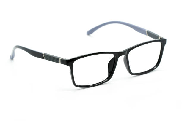 istock Modern fashionable spectacles isolated on white background, Perfect reflection, Glasses 808441914