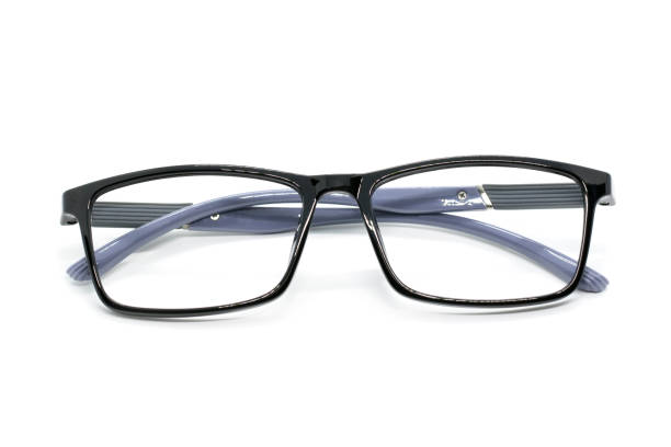 istock Modern fashionable spectacles isolated on white background, Perfect reflection, Glasses 808441918