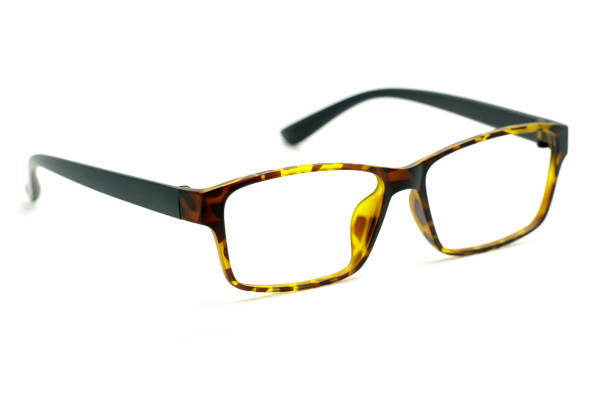 istock Modern fashionable spectacles isolated on white background, Perfect reflection, Glasses 808441990