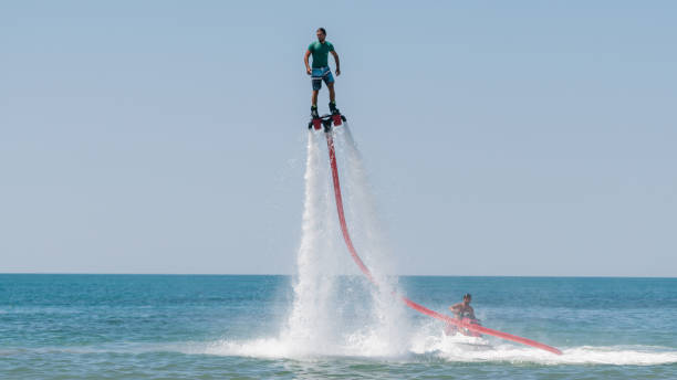 istock Flyboard extreme sport adventure 808481148