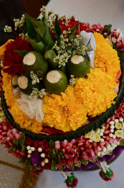 istock The traditional Thai floral handcrafted 808511494