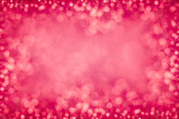 istock Abstract blur sweet pink bokeh lighting from glitter texture 808514186