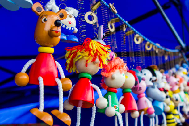 istock Wooden keychains toys 808514958