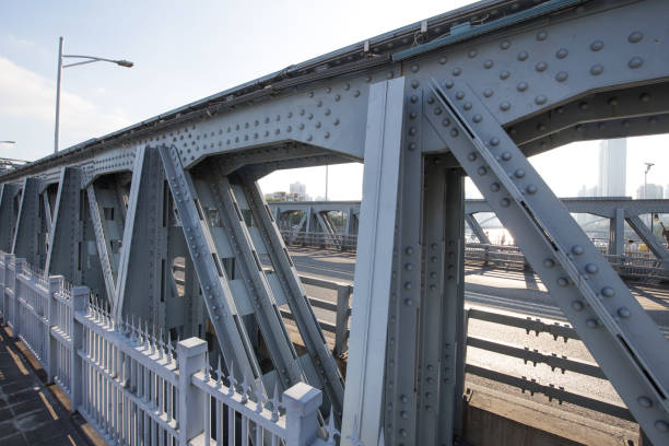 istock Steel bridge in guangzhou china 808538588