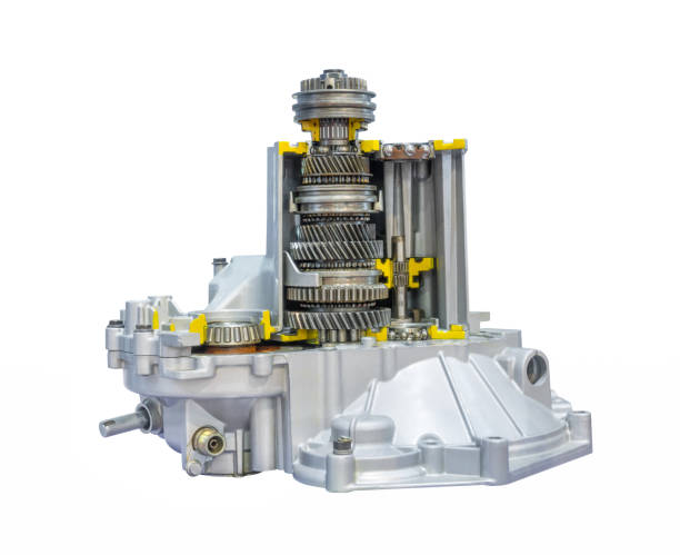 istock Automotive transmission gear box isolated on white background with clipping path 808559364