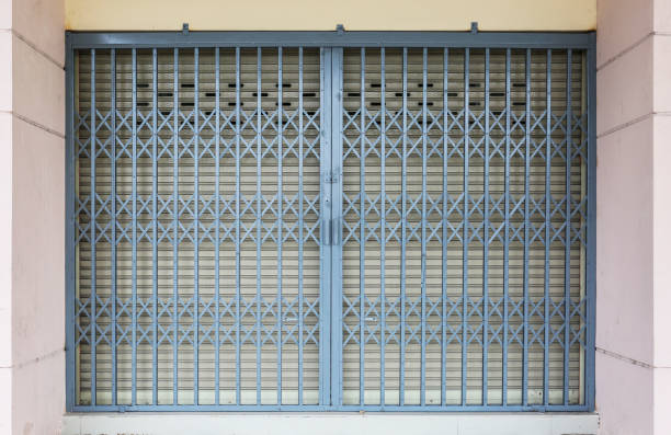 istock Door slider steel net type 808691156