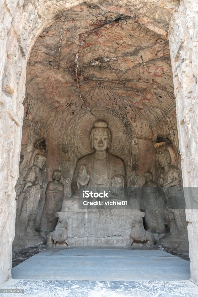 Longmen Grottoes Luayang China Longmen Grottoes Luayang Henan China Ancient Stock Photo