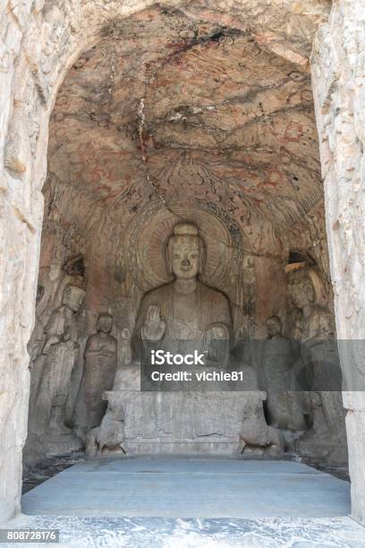 Longmen Grottoes Luayang China Stock Photo - Download Image Now - Ancient, Ancient Greece, Antiquities