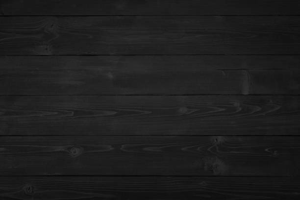 Wooden black background and texture stock photo