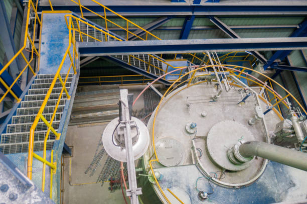 istock ladder steel structure in factory 808773742