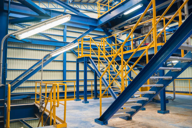 istock ladder steel structure in factory 808773748