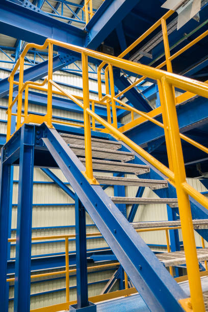 istock ladder steel structure in factory 808773752