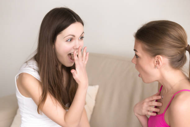 istock Lady boasting about her new precious golden ring 808775512