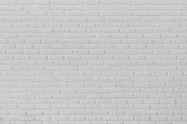 istock Pattern of white brick wall for background and textured 808784738