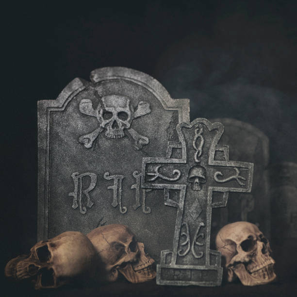 istock Skulls and Tombstones 808785562