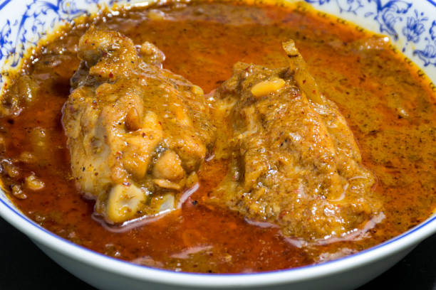 istock Thai massaman curry with chicken in a bowl 808800398