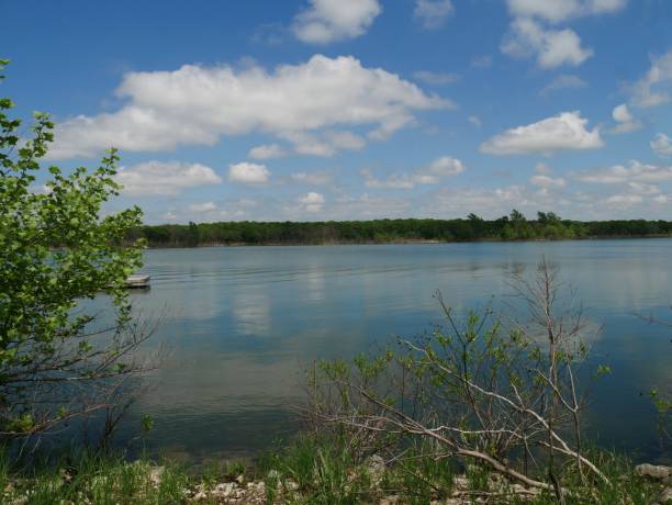Arbuckle Lake on a bright sunny day, Oklahoma