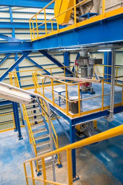 istock staircase steel structure in industrial factory 808810762