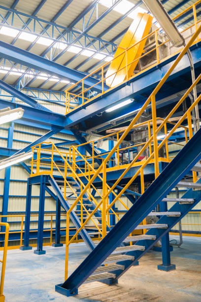 istock staircase steel structure in industrial factory 808810846