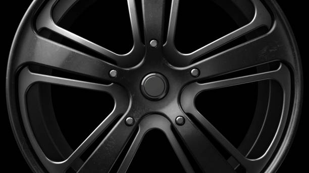 istock Rim Black Metal Grunge 3D Rendering 808813606