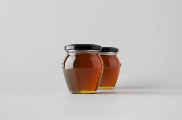 istock Honey Jar Mock-Up - Two Jars 808841746