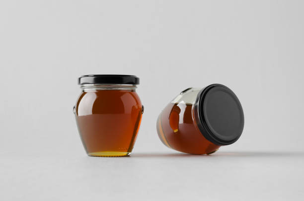 istock Honey Jar Mock-Up - Two Jars 808844158
