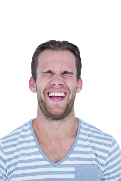 istock Happy handsome man laughing in front of camera 808895610