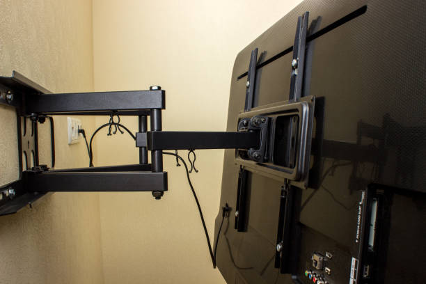 istock TV bracket LED display. Swivel bracket for TV. 808912588