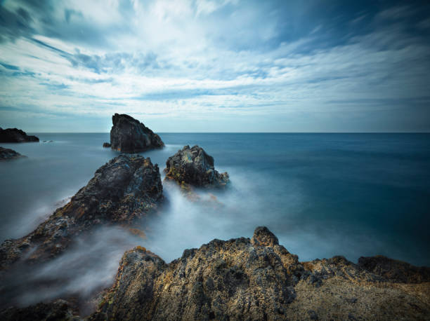 The weather after the rain in the Mediterranean Sea. Beauty after a storm.