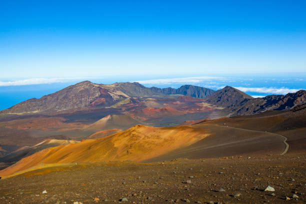 ハレアカラ国立公園、マウイ島、ハワイ島 - haleakala national park ��ストックフォトと画像