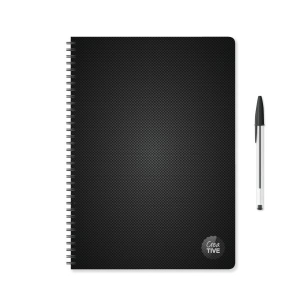 Notepad template with carbon fiber background and ballpoint pen Realistic notebook with an carbon metallic background (carbon fiber texture) and a black pen, isolated on white background.







 black background shape white paper stock illustrations