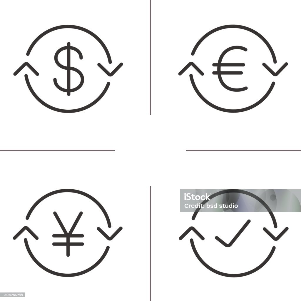 Money Exchange Icons Stock Illustration Download Image Now Business money-exchange-icons-stock-illustration-download-image-now-business