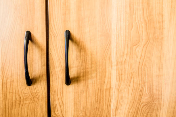 istock Furniture handle on wooden background 808994088