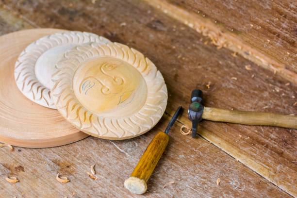The Traditional Kandyan Woodcarving Workshop. A Wide Range Of Handicraft Items Made Of Wood Combine Utility And Beauty Adding Elegance To Sri Lankan Lifestyle