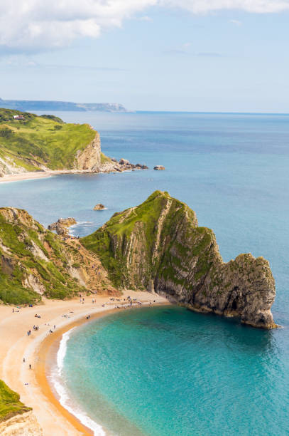 Durdle Door, Dorset touris attraction view from west side stock photo