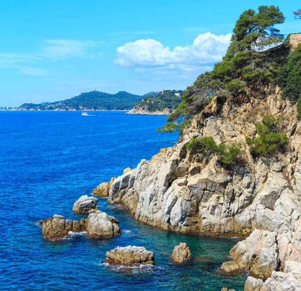 istock Summer sea rocky coast view (Spain). 809086356