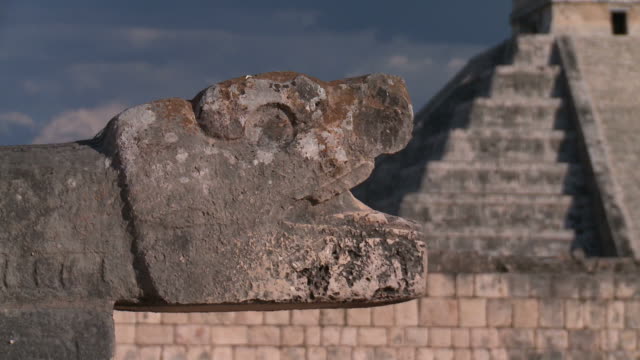 Ancient Mayan snake eats pyramid