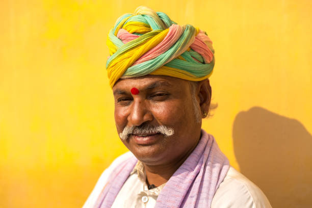 istock Rajastani senior man in Jaipur, India 809108730