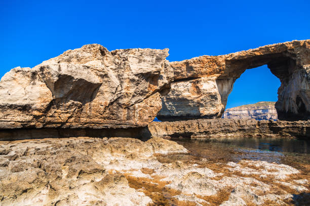 istock Gozo, Malta - Panoramic view of the beautiful Azure Window. 809127634