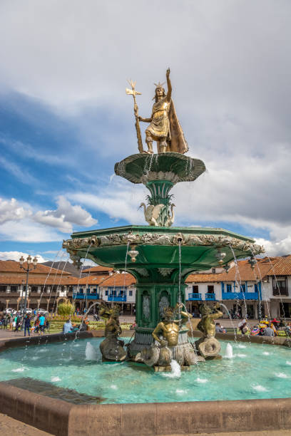 istock Inca Fountain at Plaza de Armas - Cusco, Peru 809192400