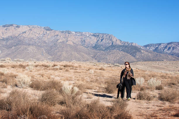 istock Woman Walking a Black Standard Poodle 809209470