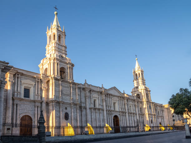 istock Cathedral at Plaza de Armas - Arequipa, Peru 809212610
