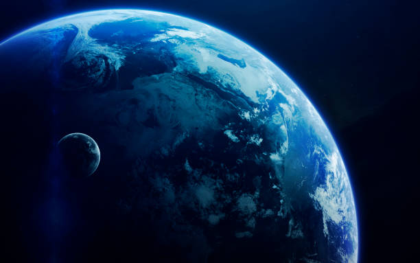 istock Little blue planet Earth in deep space. Elements of this image furnished by NASA 809295132
