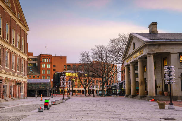 istock Faneuil Hall and the Boston skyline 809307738
